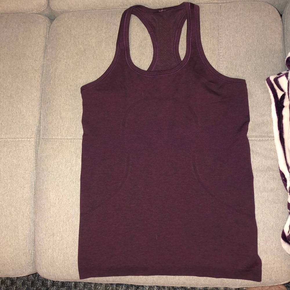 Maroon lulu lemon tank top